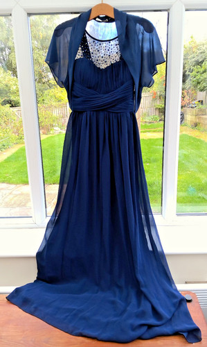 Full length midnight blue