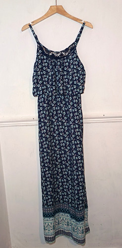 Womens dress blue size uk - m&co,