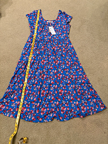 Boden blue floral maxi dress - blue,