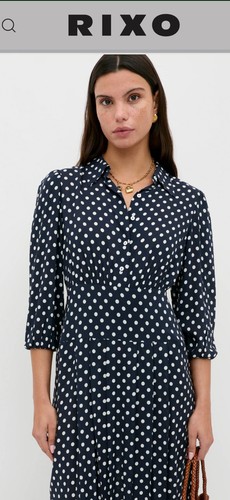 Bnwt rixo midi polka - polka, dot