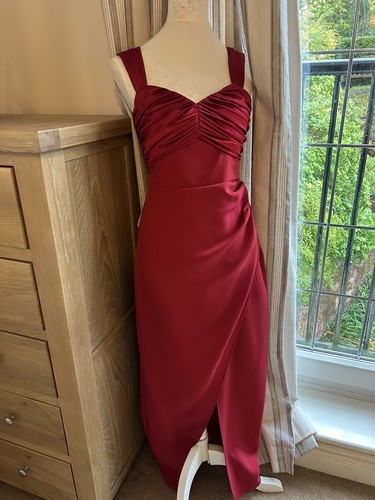 Bnwt lipsy premium red ruched - premium,