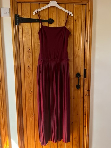 Asos burgundy pleated - burgundy,