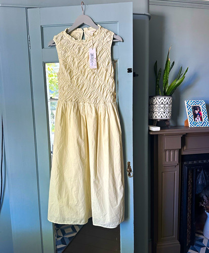 Lemon fit flare - m&s, smocked