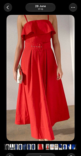 Next petite red square - red, neck
