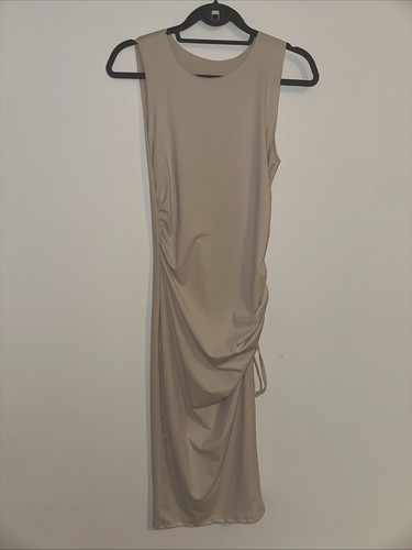 Shein beige maxi dress with - beige,