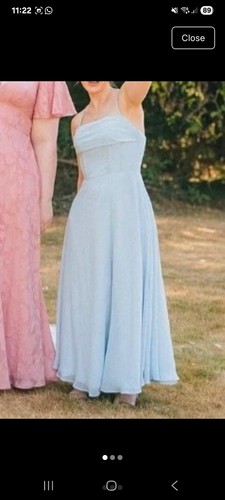 Blue sleeveless spaghetti - sleeveless,